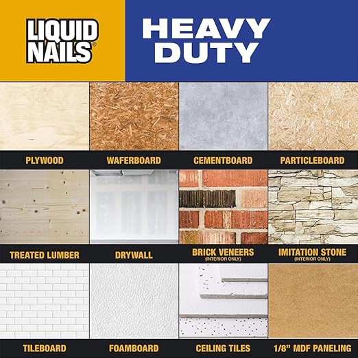 Liquid Nails Heavy Duty Construction Adhesive, 10 oz & LN-700 4-Ounce Small - Image 5