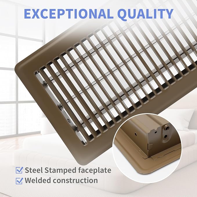 Howeall 6x12 Inch Floor Register - Image 2