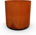 Large Round Planters for Outdoor Plants | 16x16 Inch Corten Steel Planter | by Plantercraft