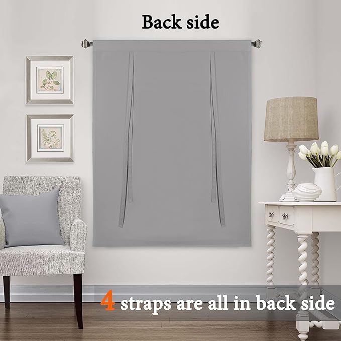 H.VERSAILTEX Blackout Tie Up Curtain Thermal Insulated Curtain Bathroom - Image 8