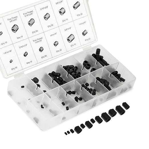 NEIKO 50484A Internal Hex Allen Set Screw Assortment Kit, Coarse and Fine by NeikoTools