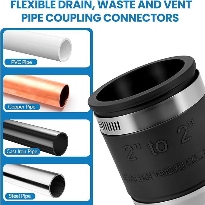 2 Pcs 2 IN Flexible PVC Pipe Coupling - Image 4