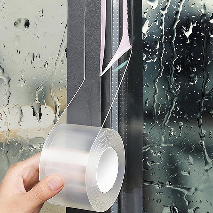 Window Sealing Tape 2 Inch x 33 FT Transparent Window Draft Insulation by PackYard