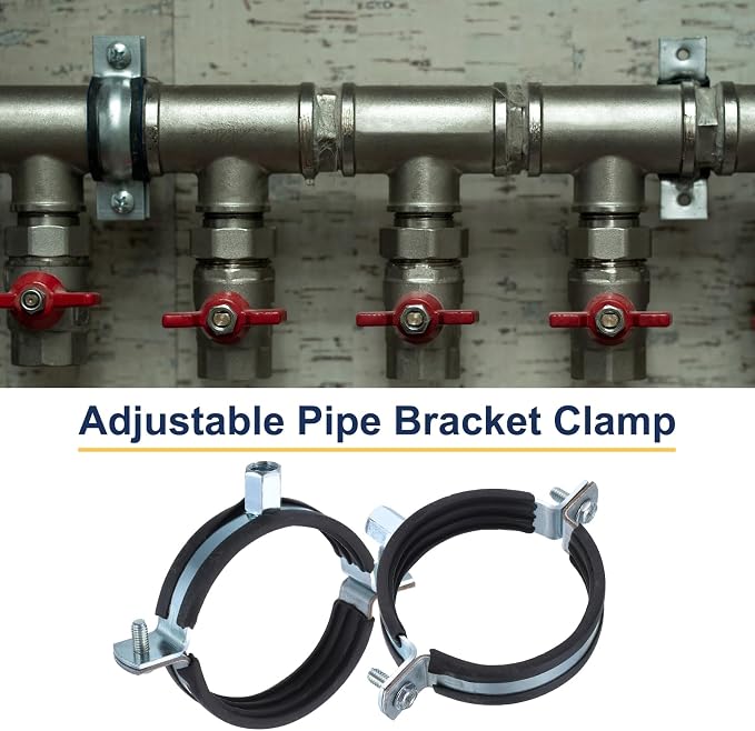 uxcell 6 Pcs Split Ring Pipe Hanger, 75mm/3inch Adjustable Pipe Bracket Clamp - Image 4