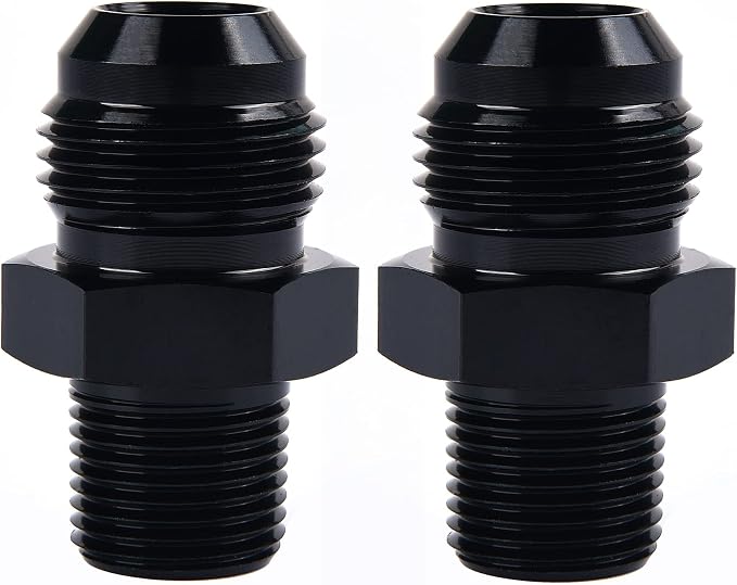 EVIL ENERGY 10AN Male Flare to 3/8" NPT Pipe Fitting Adapter Aluminum Straight by EVILENERGY