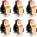 6 Pack Rubber Cushion Strut Clamp, PEX Pipe, CVPC Tubing, Heat Resistant Mount by LBGProducts