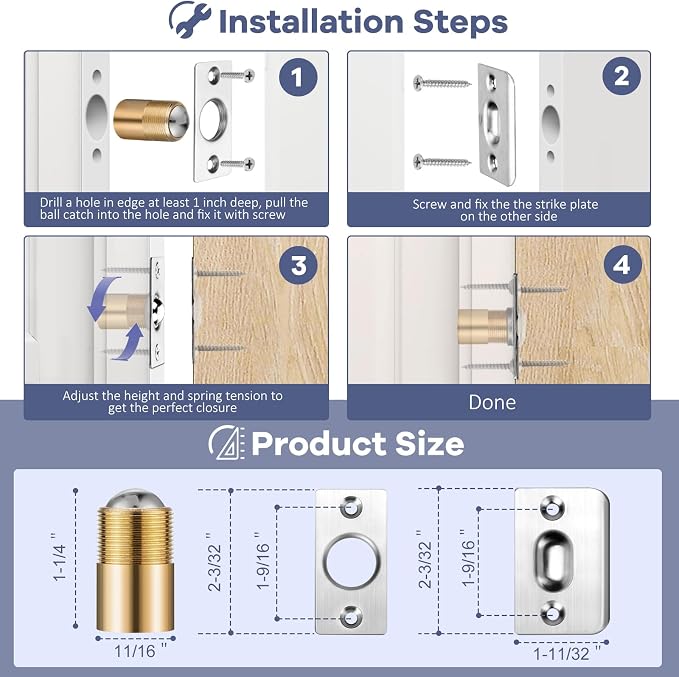 330 LBS Pivot Hinge Set with Door Catch - Image 7