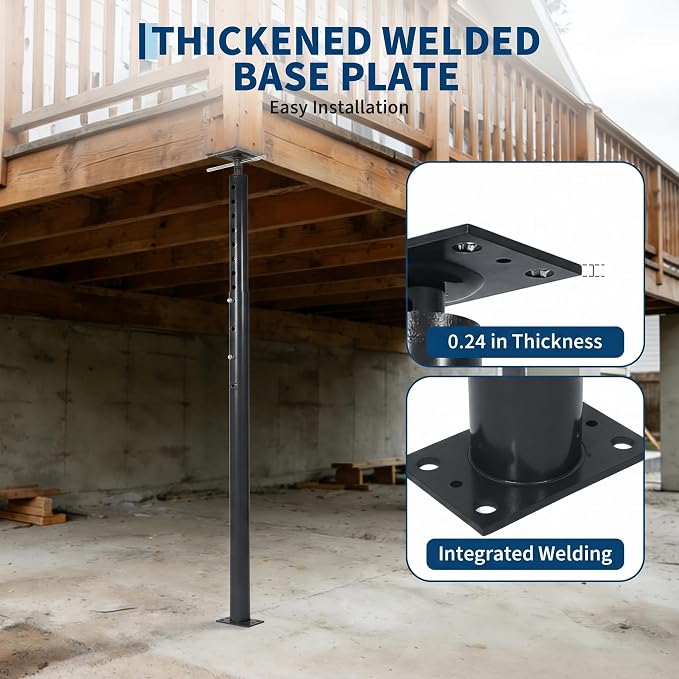 Adjustable Jack Post 56"-100", 18000LBS House Jacks | Heavy duty steel support - Image 4