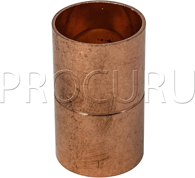 1-Pack 1-1/2 Inch Copper Coupling - Image 2