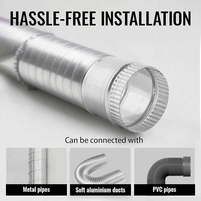 6 Inch Round Galvanized Steel Duct Connector - Image 5