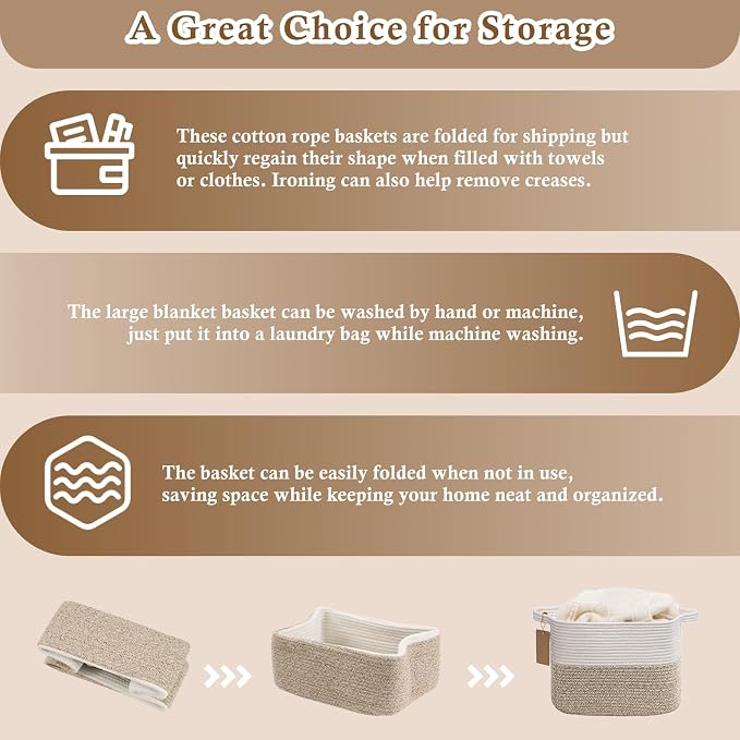 Goodpick Woven Rope Storage Basket - Image 7