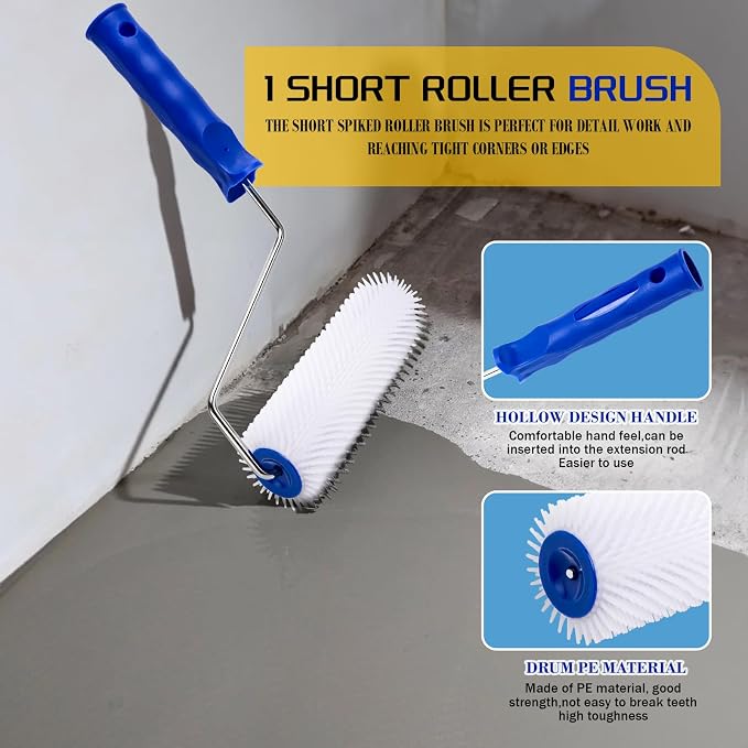 Self Leveling Concrete Tools, Spiked Roller - Image 4