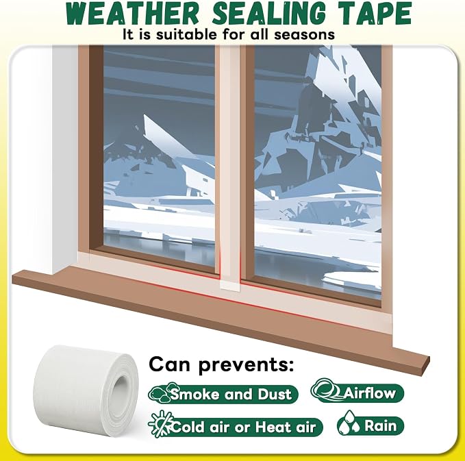 Window Sealing Tape, Window AC Sealing Around Vents, Insulation, 3 Inch Wide | - Image 3