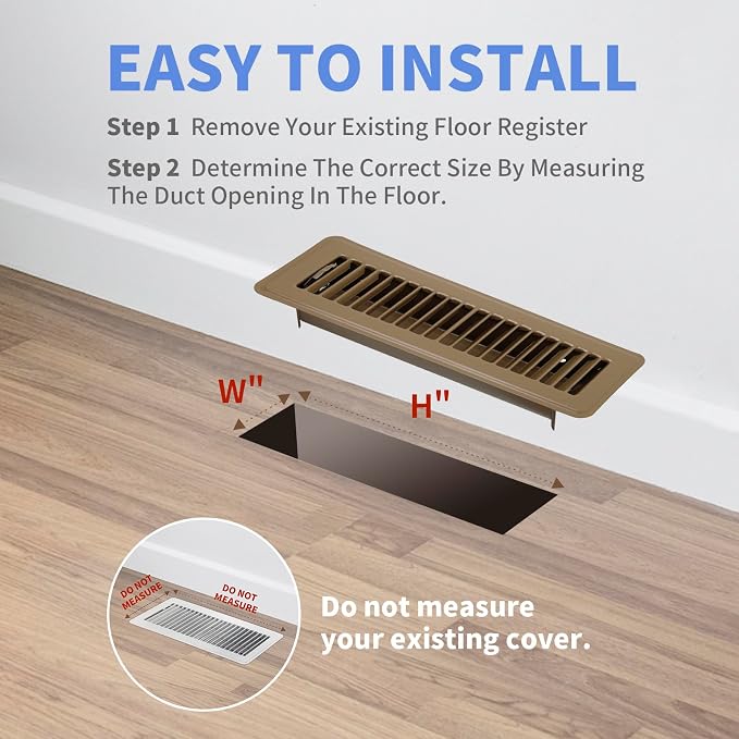 Howeall 2" x 10" Floor Register - Image 6