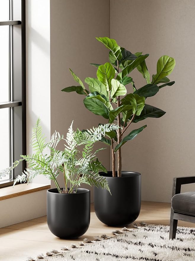LE TAUCI 10 Inch Plant Pot, Ceramic Pots - Image 2
