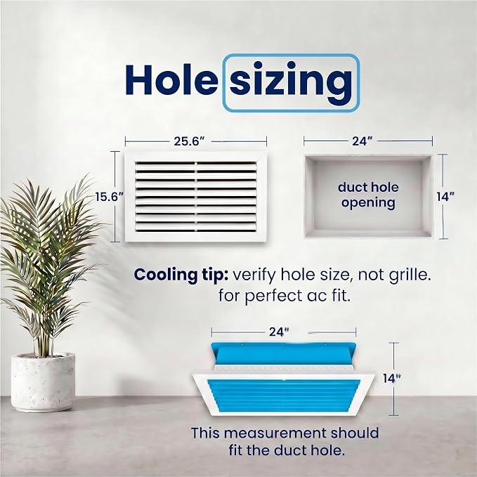 24x14 Aluminum Wall Ceiling Air Return Vent Cover HVAC Rustproof Grille - Image 3