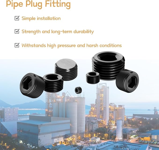 65PCS 6 Size 1/16" 1/8" 1/4" 3/8" 1/2" 3/4" NPT Pipe Fittings - Image 4