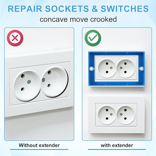 4pcs Electrical Box Extenders, 1/4" Receptacle Outlet Box Extenders Single Gang - Image 5
