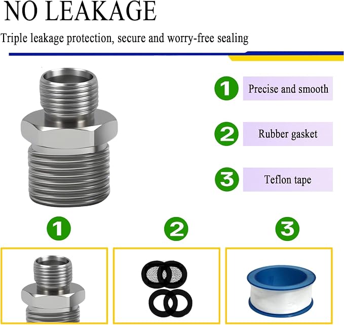 1/2 to 3/8 Water Line Adapter Brass - Image 3
