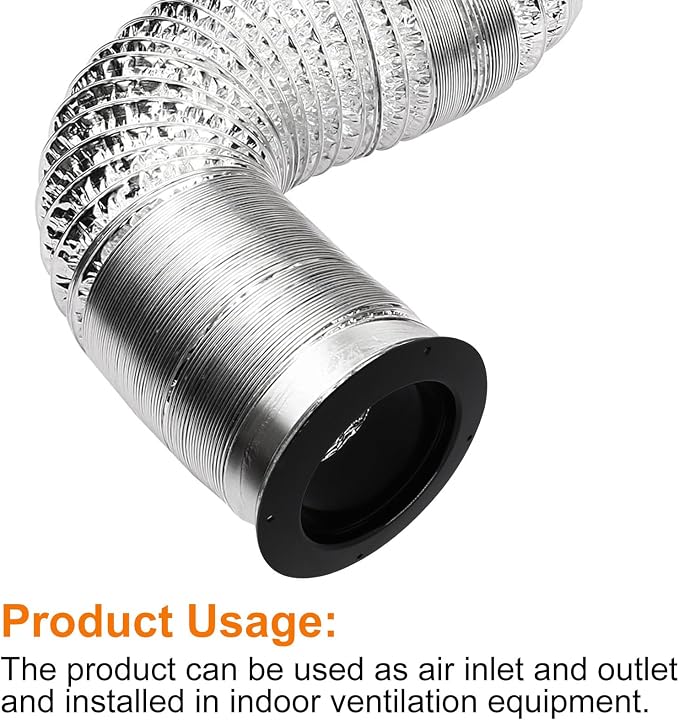 2pcs Duct Connector Flange, Plastic Duct Dust Fittings Dryer Vent Connector - Image 5