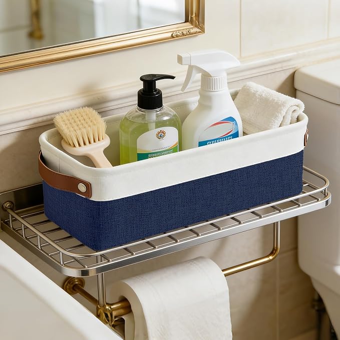 Small Fabric Storage Baskets, Decorative Basket - Image 3