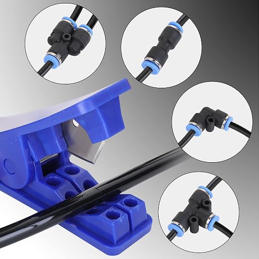 Air Line Tubing Kit, 5/32 Inch OD x 32.8 Feet Polyurethane PU Tube and Push to - Image 6