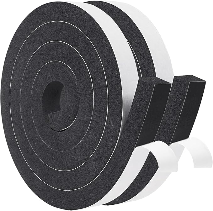 Yotache Foam Weather Stripping 1" x3/4", Total 13 Ft | Insulation Foam Strips by yotache