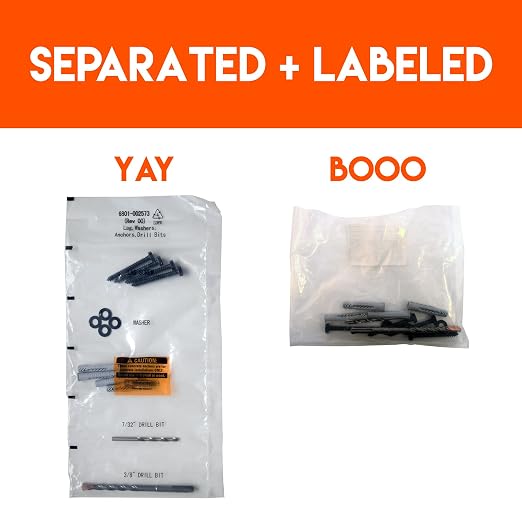 Lag Bolt Kit for Mounting A TV Into Wood Or Concrete - Image 8