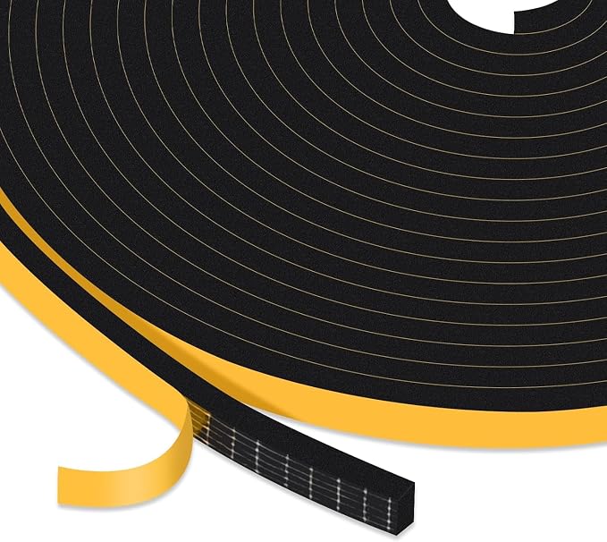 Thin Foam Seal, Windows & Doors, Blocks Drafts, Strong Adhesive | Reduces noise by Trisiki