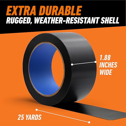 GORILLA All Weather Duct Tape, 1.88 in x 25 yd, Waterproof, Heavy Duty Adhesive - Image 6