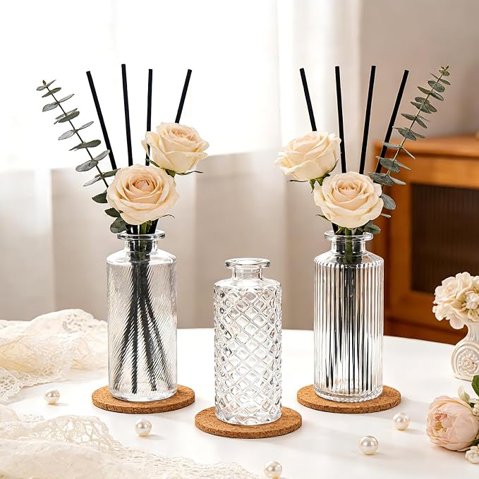 Glass Bud Vases 30 Pack, Small Clear Flower Vases - Image 2