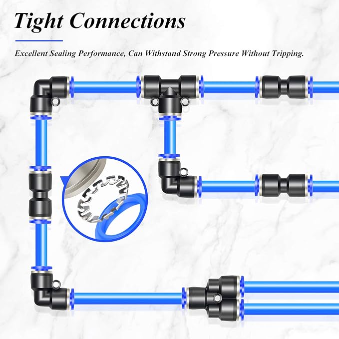TAILONZ PNEUMATIC 14mm od Push to Connect Fittings Pneumatic Fittings Kit 2 - Image 5