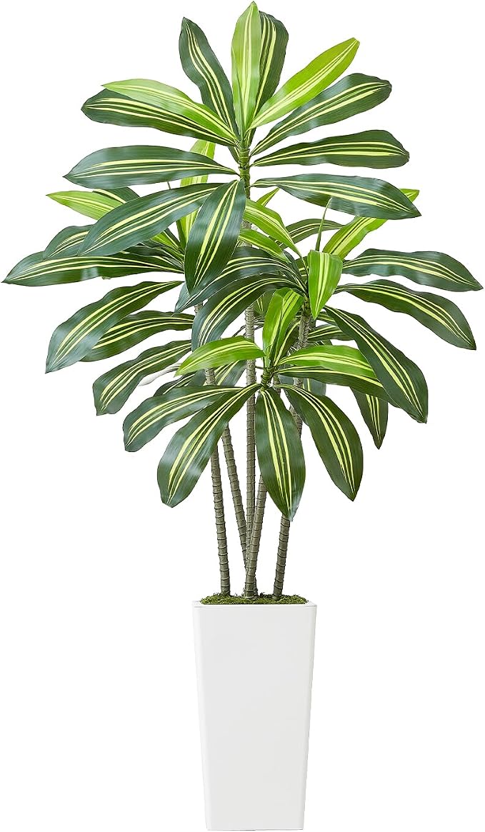 VEVOR Artificial Dracaena Tree 5 ft, Fake Palm Tropical Plants - Image 9