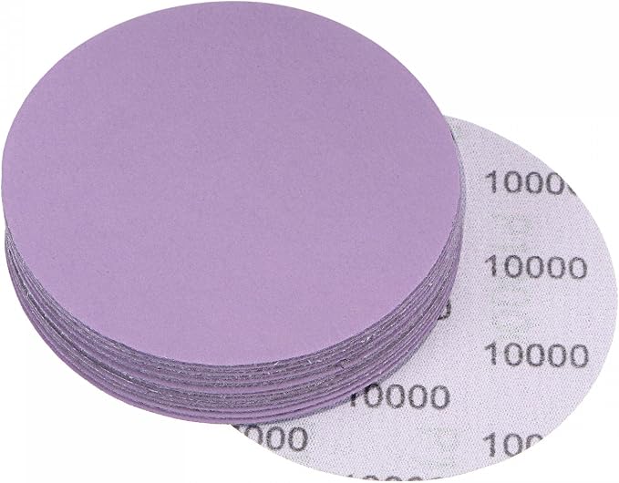 uxcell 15Pcs 4-Inch Purple Sanding Discs 10000 Grits Hook and Loop Professional by uxcell