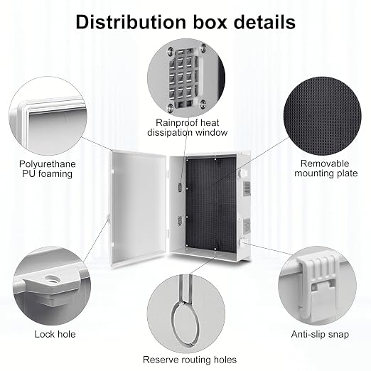 Namunanee Outdoor Electrical Junction Box, ABS Water Resistant Enclosure - Image 6