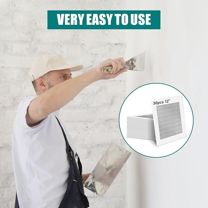 30Pcs 12 Inch Drywall Patch, Wall Repair Patches Wall Hole Repair Patch | Large - Image 5