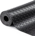 SEAL 8 x 20 FT Premium Garage Floor Mat, Solid 2.8mm Thick Lay-Flat Black by SEAL
