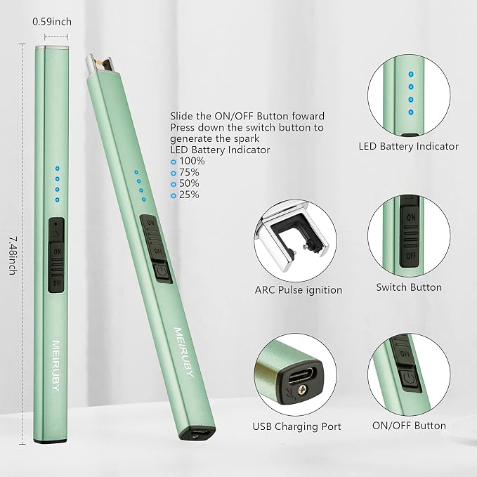 Electric Candle Lighter, Christmas Stocking Stuffers Gifts - Image 2