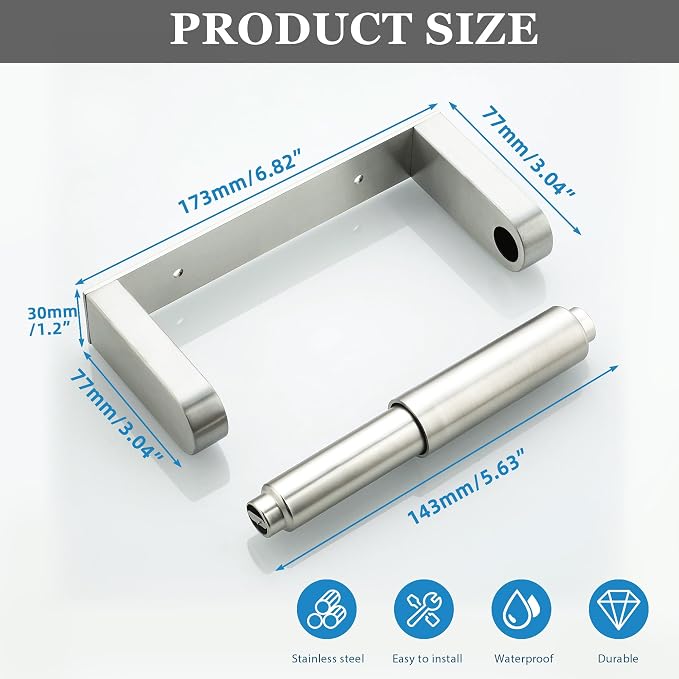 Alise Toilet Paper Holder Wall Mounted - Image 2