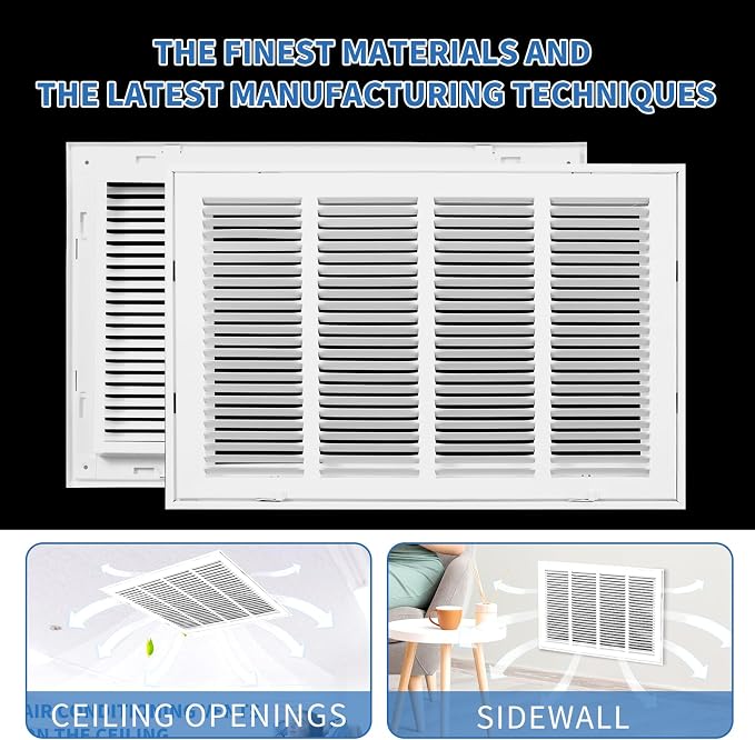 20x16 Return Air Grille, Return Air Vent Cover - Image 5