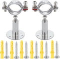 2PCS wall Mount Ceiling Mount Pipe 304 Stainless Steel Pipe Supports Pipe by RITUIPIOPIPESTRAP