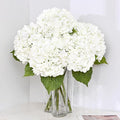 5Pcs 21in Hydrangea Artificial Flowers, Latex Real Touch Hydrangeas | Lifelike by MARTINEMALL