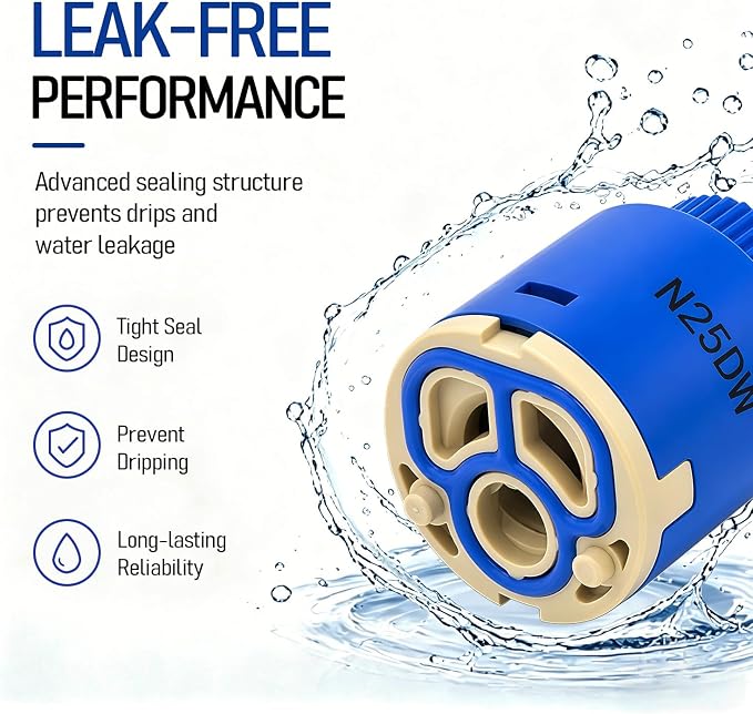 N25DW Ceramic Disc Faucet Cartridge - Image 3