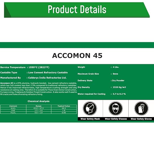 Castable Refractory Cement high Temp- 2822F Rated - Image 8