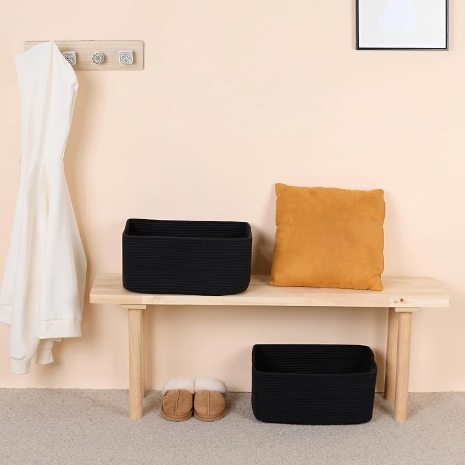 MiniArk Large Storage Baskets for Organizing, Baby Nursery, Toy Bins Box - Image 6