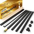 Delamu Black Cord Hider, 85in Cord Covers by DELAMU