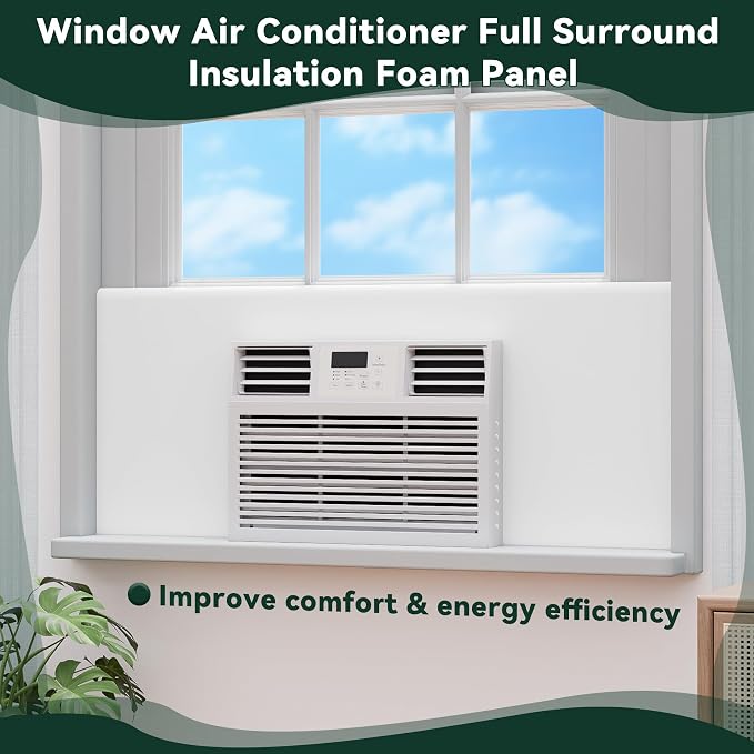 Flehomo Window AC Side Panel, Extra Wide Full Surround Insulation Window Air - Image 9