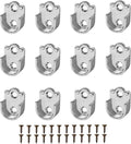 Closet Wardrobe Rod Holder Socket, U-Shaped | End Support Pipe Bracket by Unknown