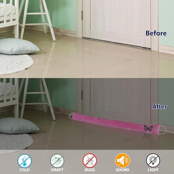 Decorative Weighted Under Door Draft Stopper 36 Inch, Heavy Duty Door Draft - Image 3