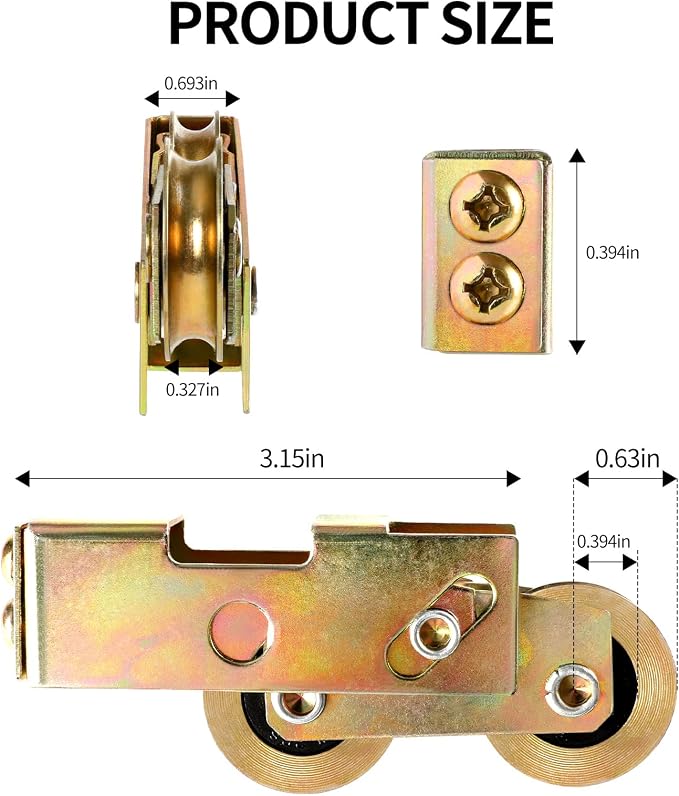 Huazu Sliding Patio Door Tandem Roller Assembly - Image 5